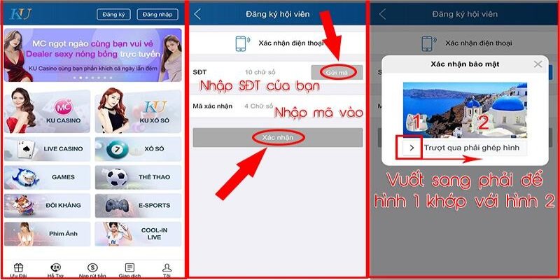 Các bước đăng ký chi tiết tại Kubet88