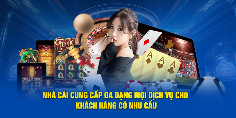 Nhà cái cung cấp đa dạng mọi dịch vụ đến với ai có nhu cầu