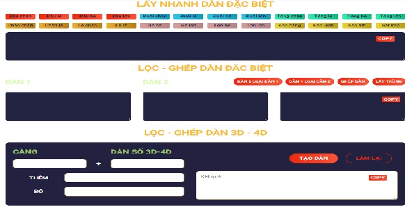 cách tạo dàn đề đặc biệt thắng lớn